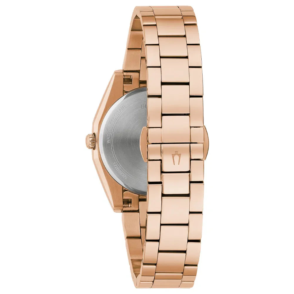 Relógio Feminino Bulova Surveyor Aço Rosé 97P156