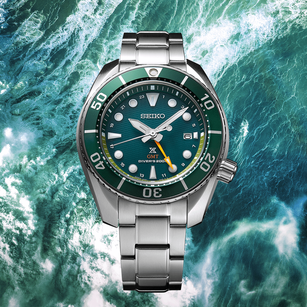 Relógio Seiko Prospex Seascape ‘SUMO’ GMT Diver – SFK003J1 - Solar - 45mm