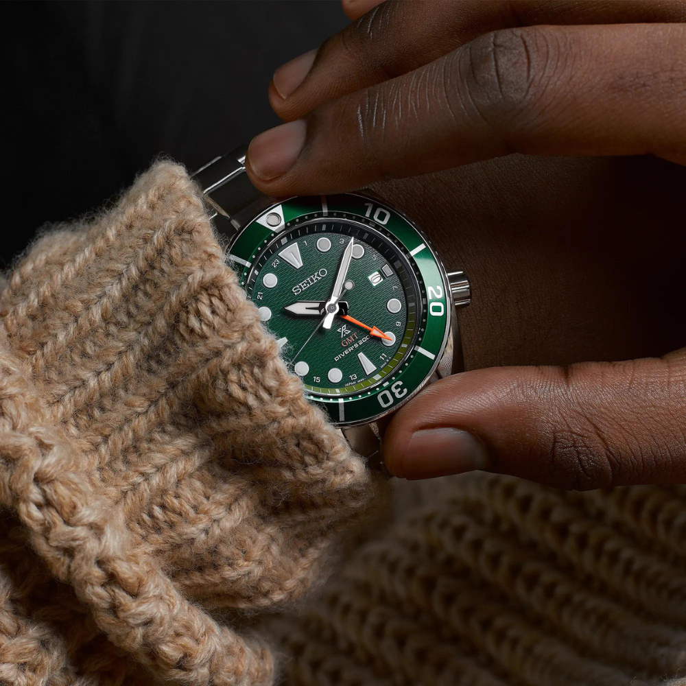 Relógio Seiko Prospex Seascape ‘SUMO’ GMT Diver – SFK003J1 - Solar - 45mm