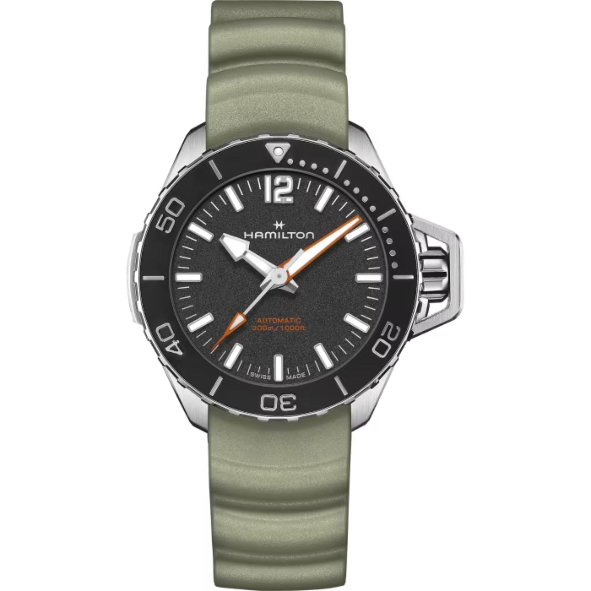 Relógio Hamilton Khaki Navy FROGMAN AUTO - H77455331 - Automático 41mm