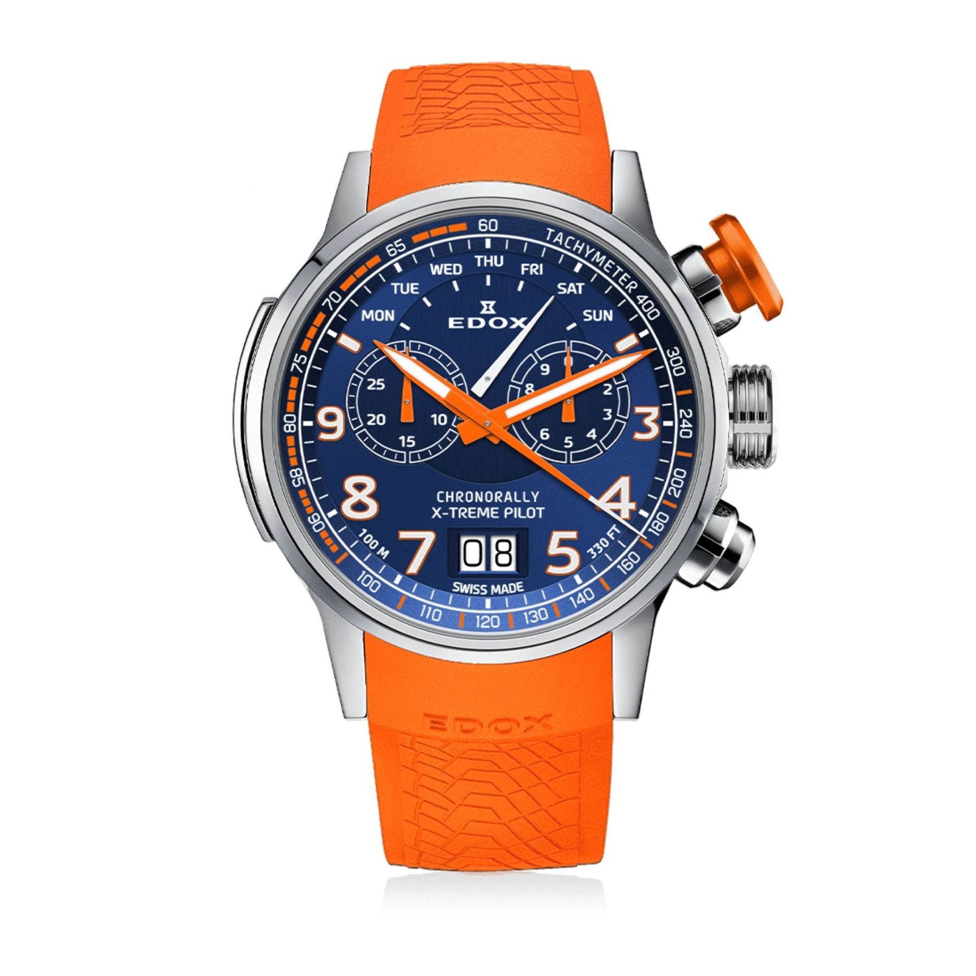 Relógio Edox Chronorally Chronorally X-treme Pilot Ø 48 mm | Quartzo 38001-TINOCAO-BUO3