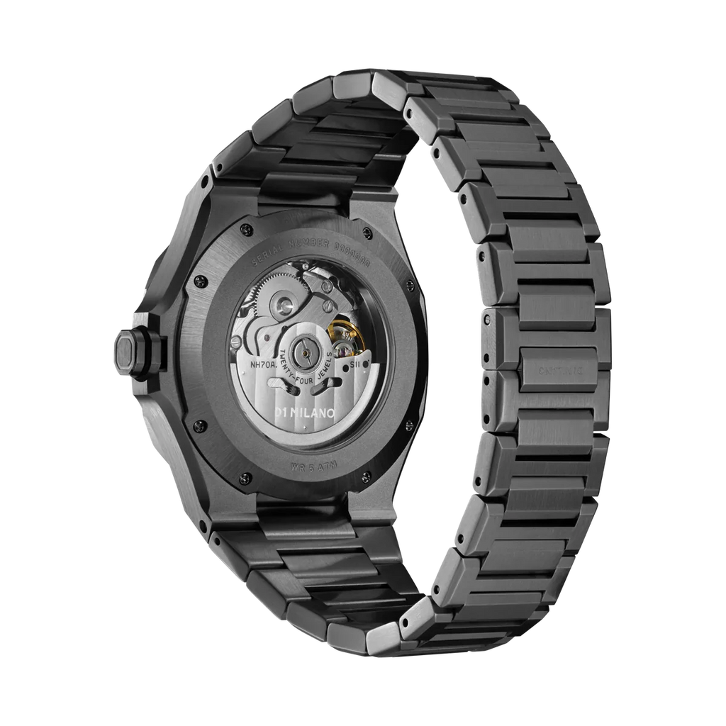 Relógio D1 Milano SKELETON Gun Metal- 41.5mm D1-SKBJ11