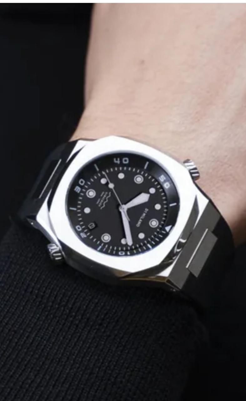 Relógio D1 Milano Deep Black Subacqueo 43.5 MM D1-DVRJ01