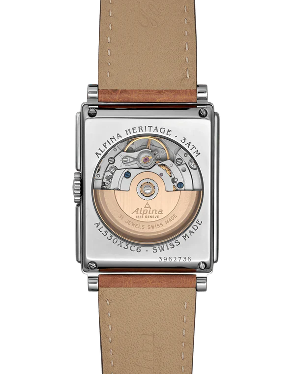 Relógio Alpina HERITAGE Carrée Automático 140 Years AL-530BA3C6