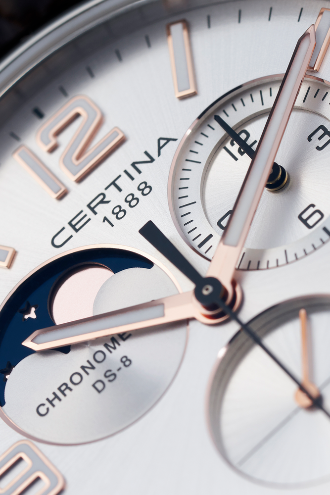 Relógio Certina DS 8 Moon Phase C0334601603700 - Quartzo - 42mm