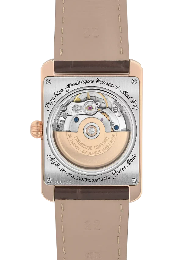 Relógio Frederique Constant CLASSICS CARREE HEART BEAT AUTOMATIC FC-311S4C4