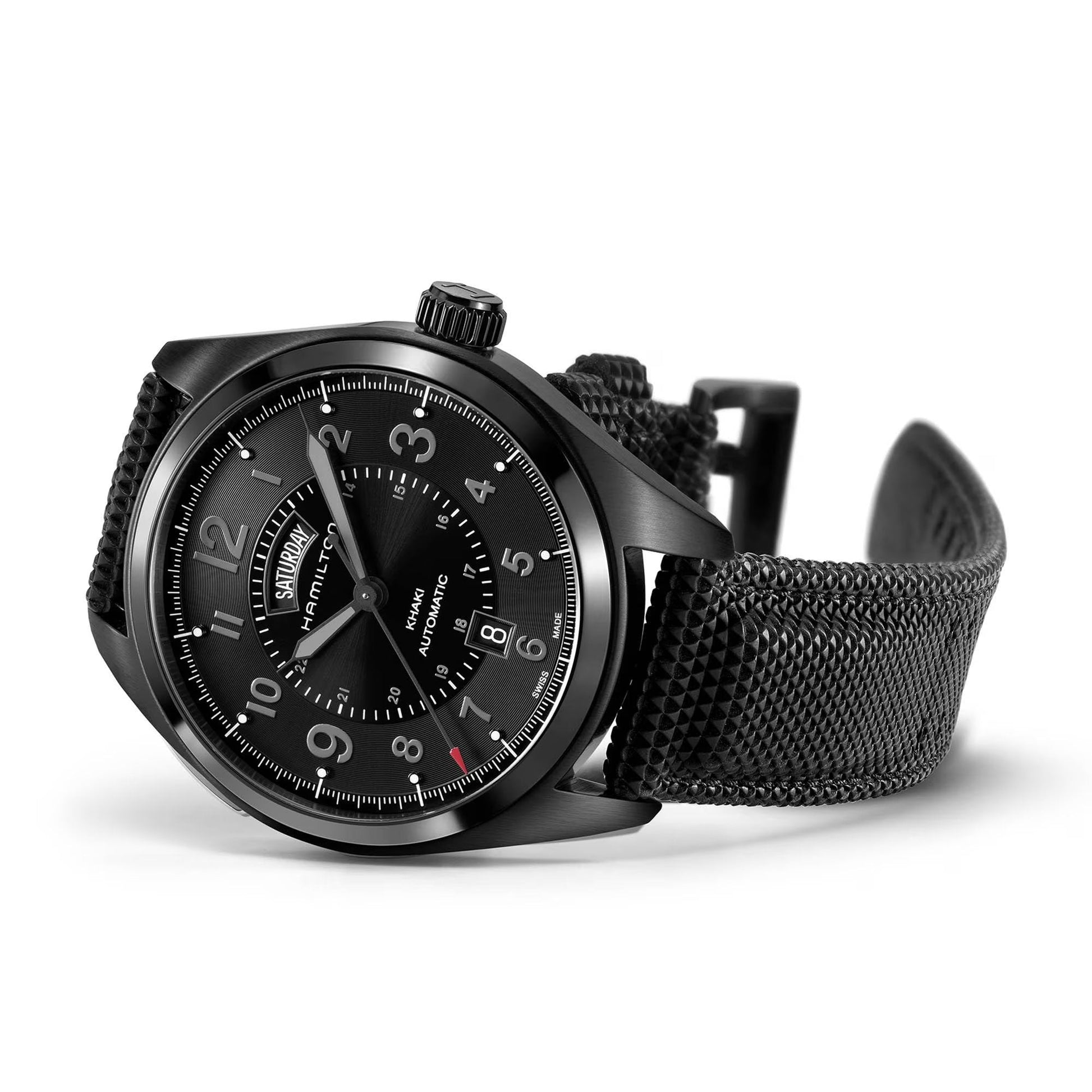 Relógio Hamilton Khaki Field Day Date Auto Autmático 42mm H70695735