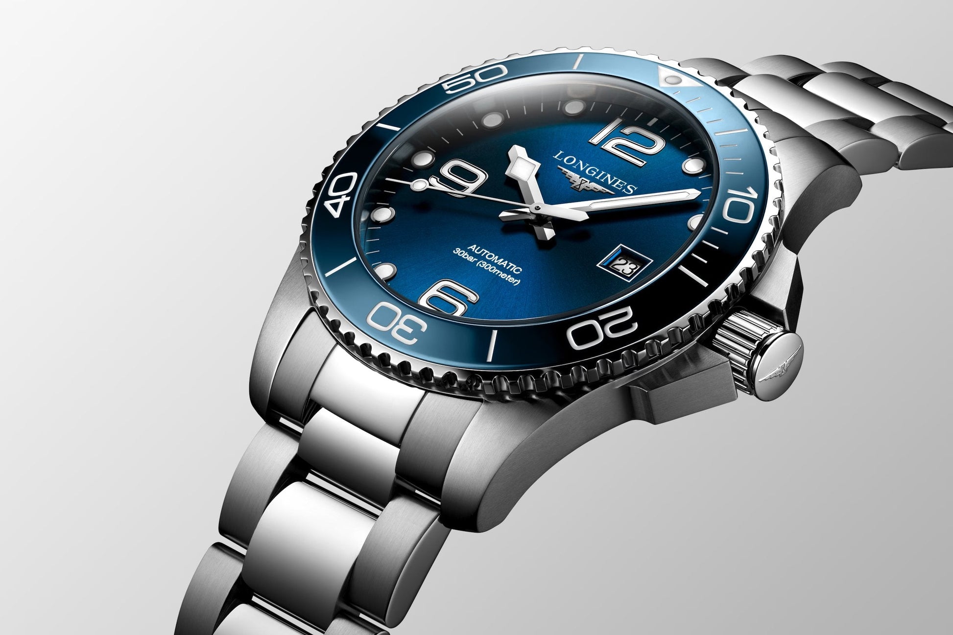 Relógio Longines HYDROCONQUEST L3.782.4.96.6 - Automático 43mm