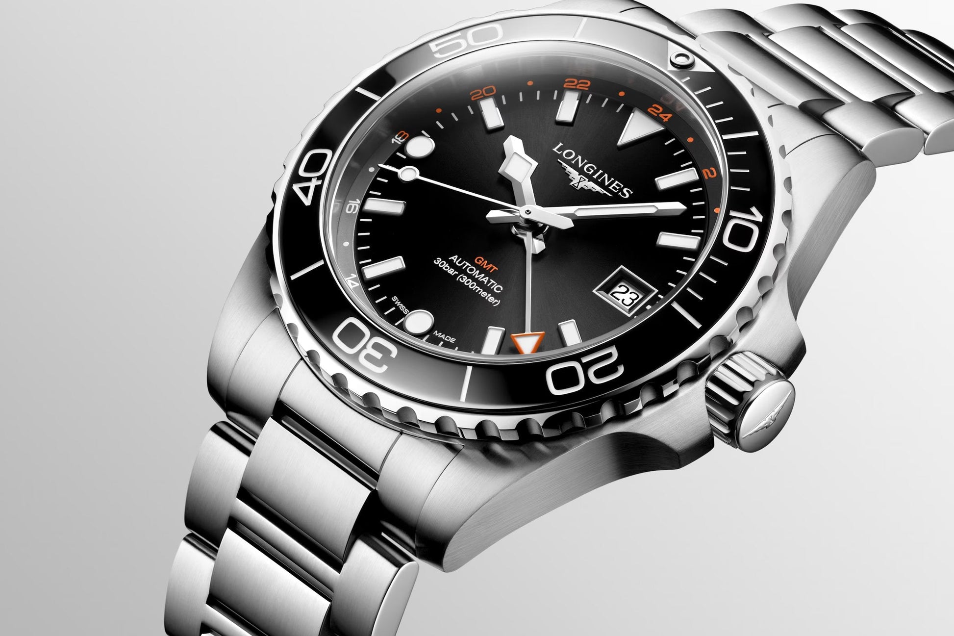 Relógio Longines Hydroconquest GMT L3.790.4.56.6 - Automático 41mm