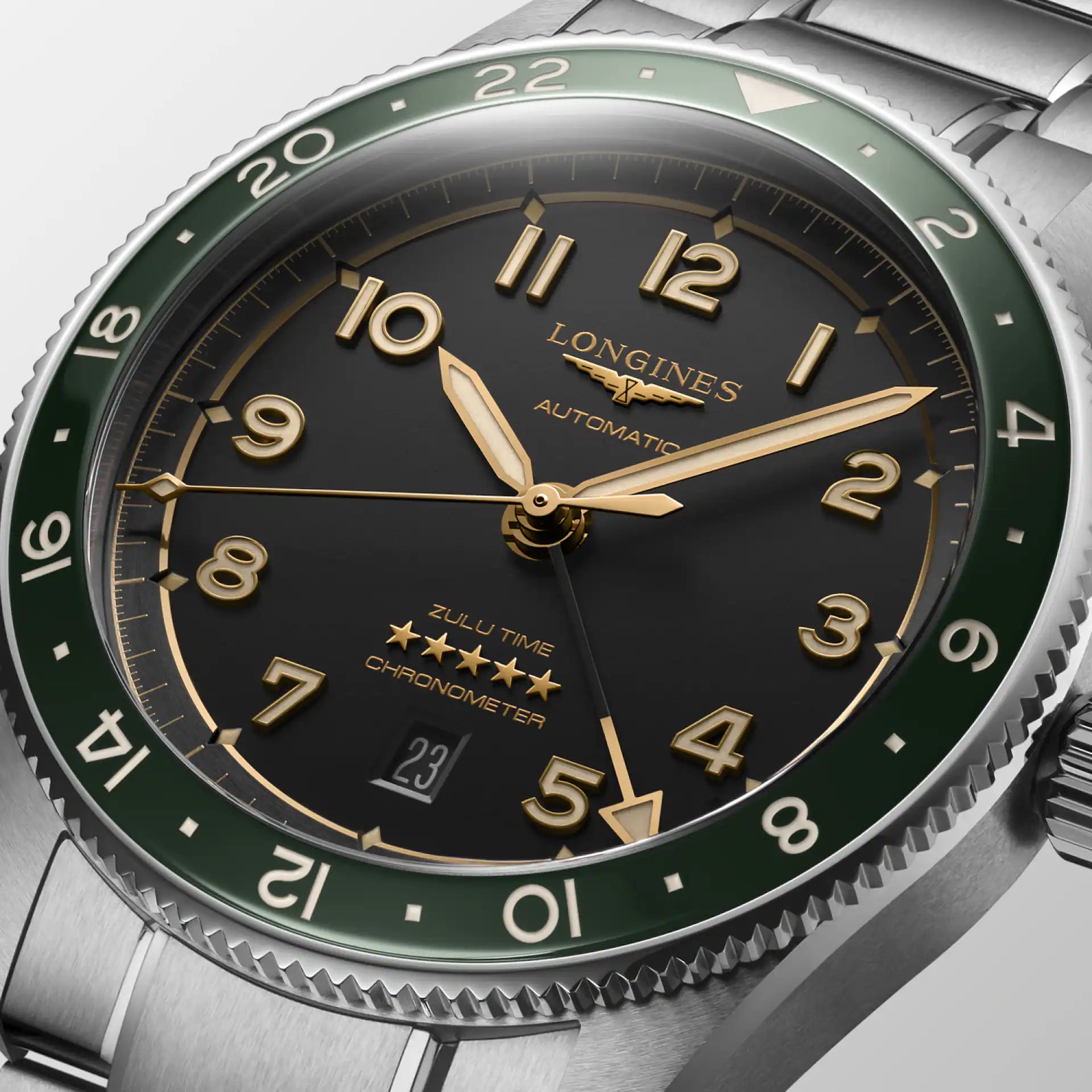 Relógio Longines SPIRIT ZULU TIME L3.812.4.63.6 - Automático 42mm