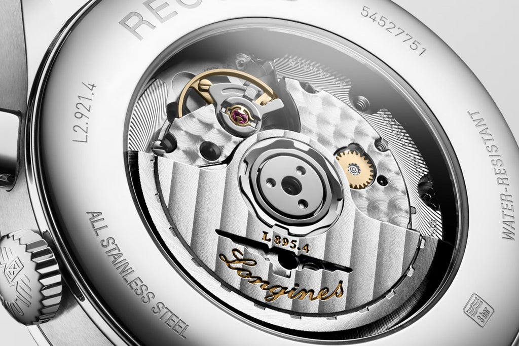 Relógio Longines Record L2.921.4.56.2 - Automático - 40mm