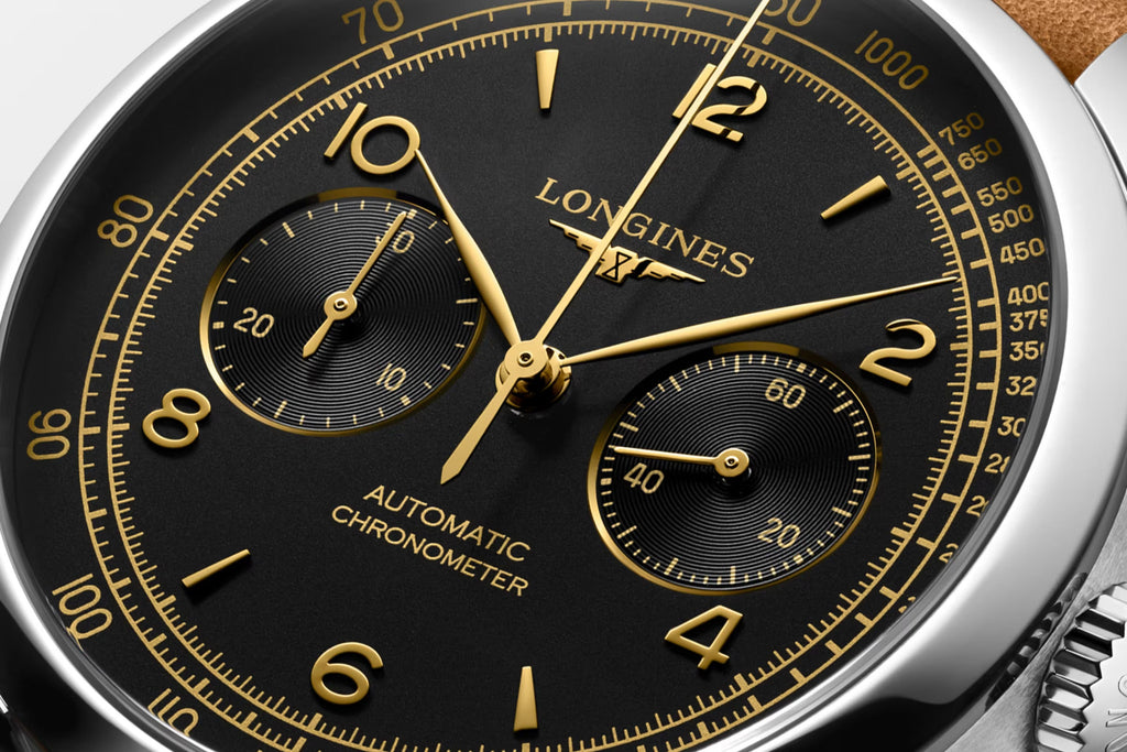 Relógio Longines Record L2.921.4.56.2 - Automático - 40mm