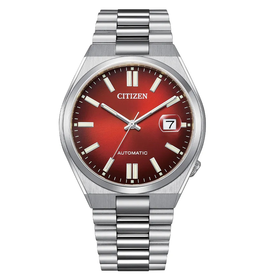 Relógio Citizen Tsuyosa Automatic Burgundy Dial Mens Watch Nj0150-56W