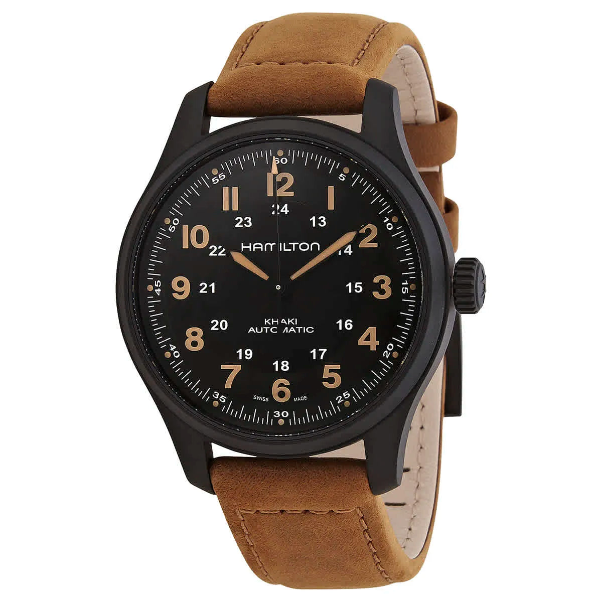 Relógio Hamilton Khaki Field Automatic Black Dial Mens Watch H70665533