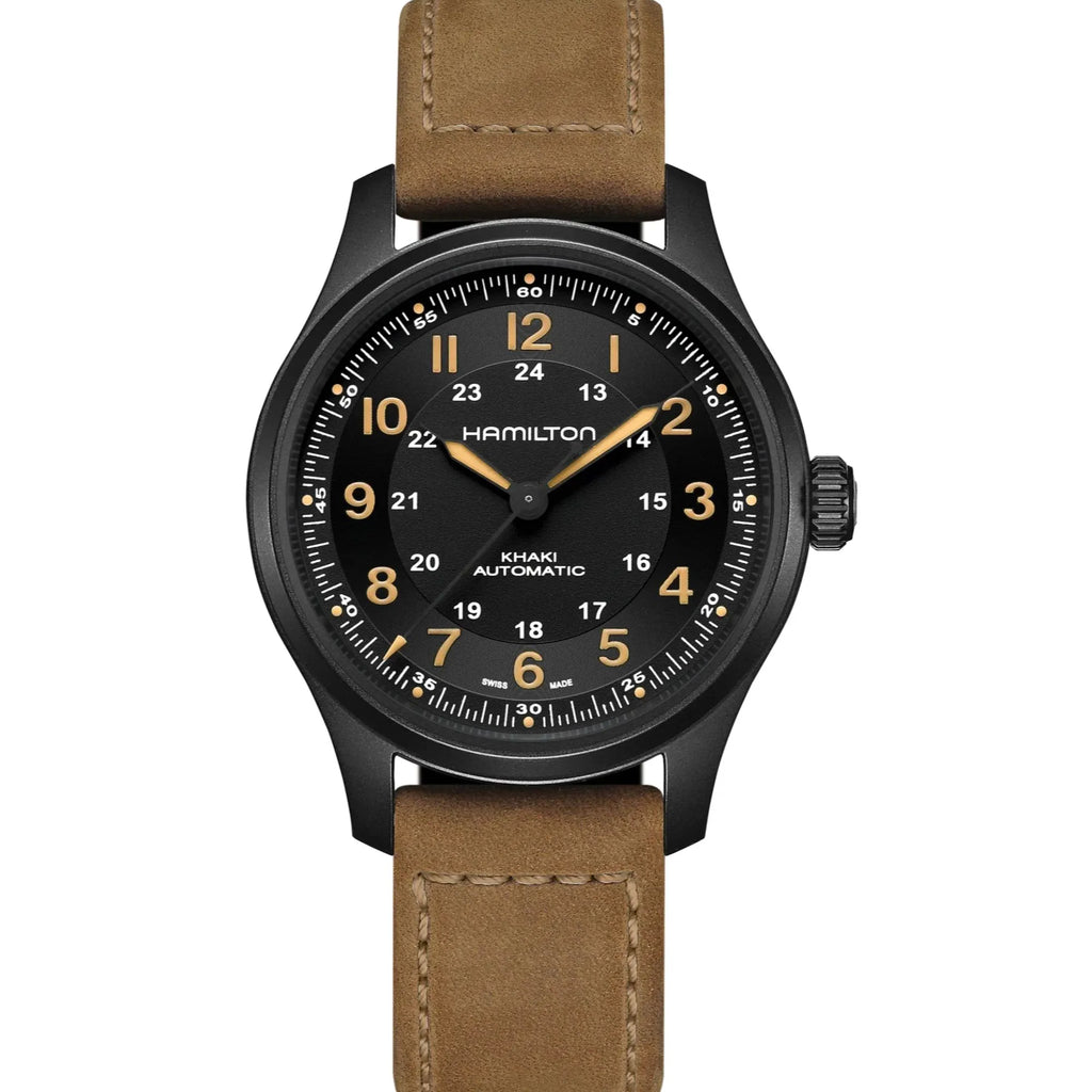 Relógio Hamilton Khaki Field Automatic Black Dial Mens Watch H70665533