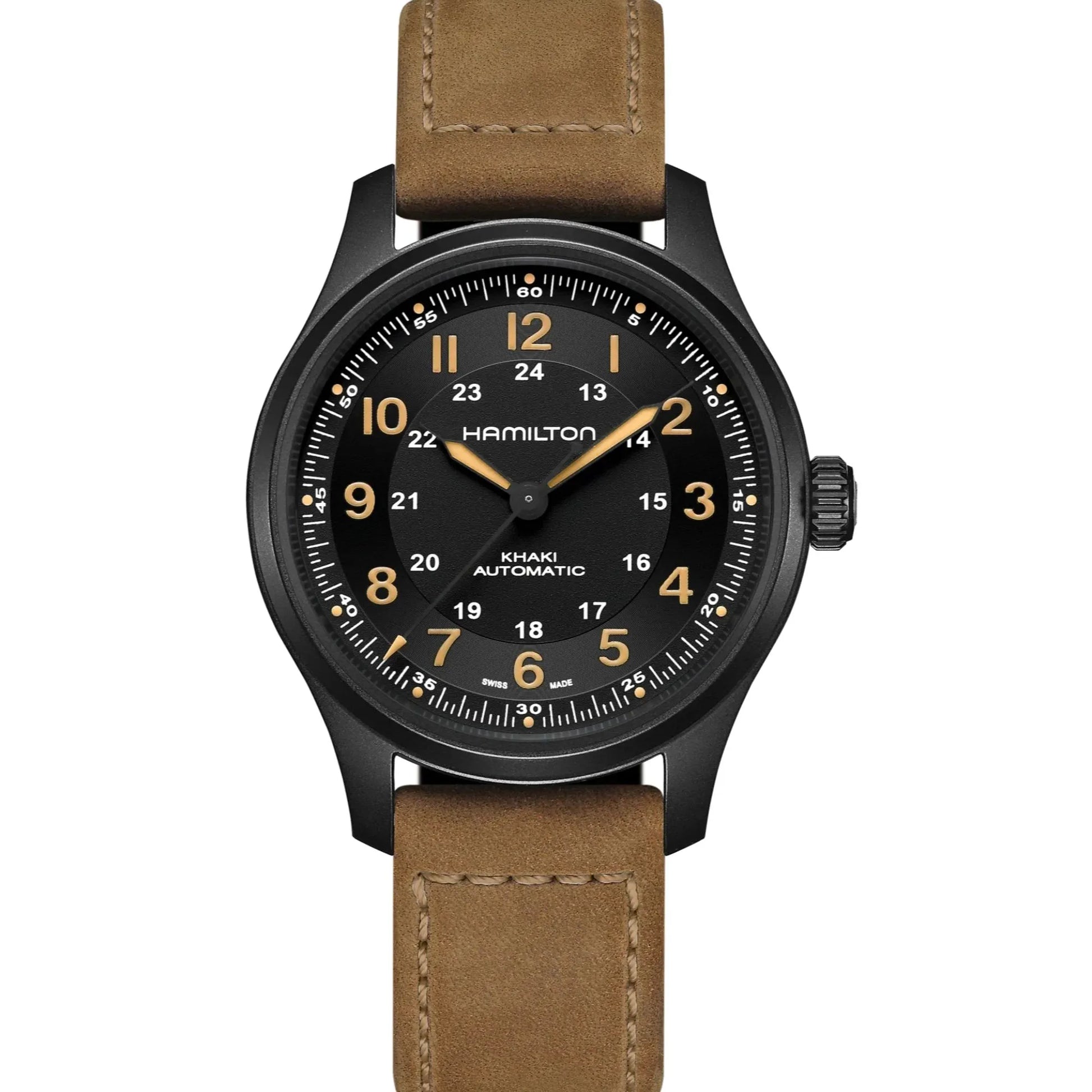 Relógio Hamilton Khaki Field Automatic Black Dial Mens Watch H70665533