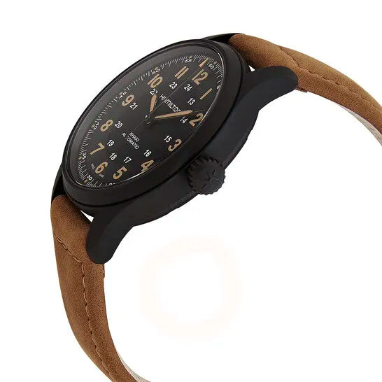 Relógio Hamilton Khaki Field Automatic Black Dial Mens Watch H70665533