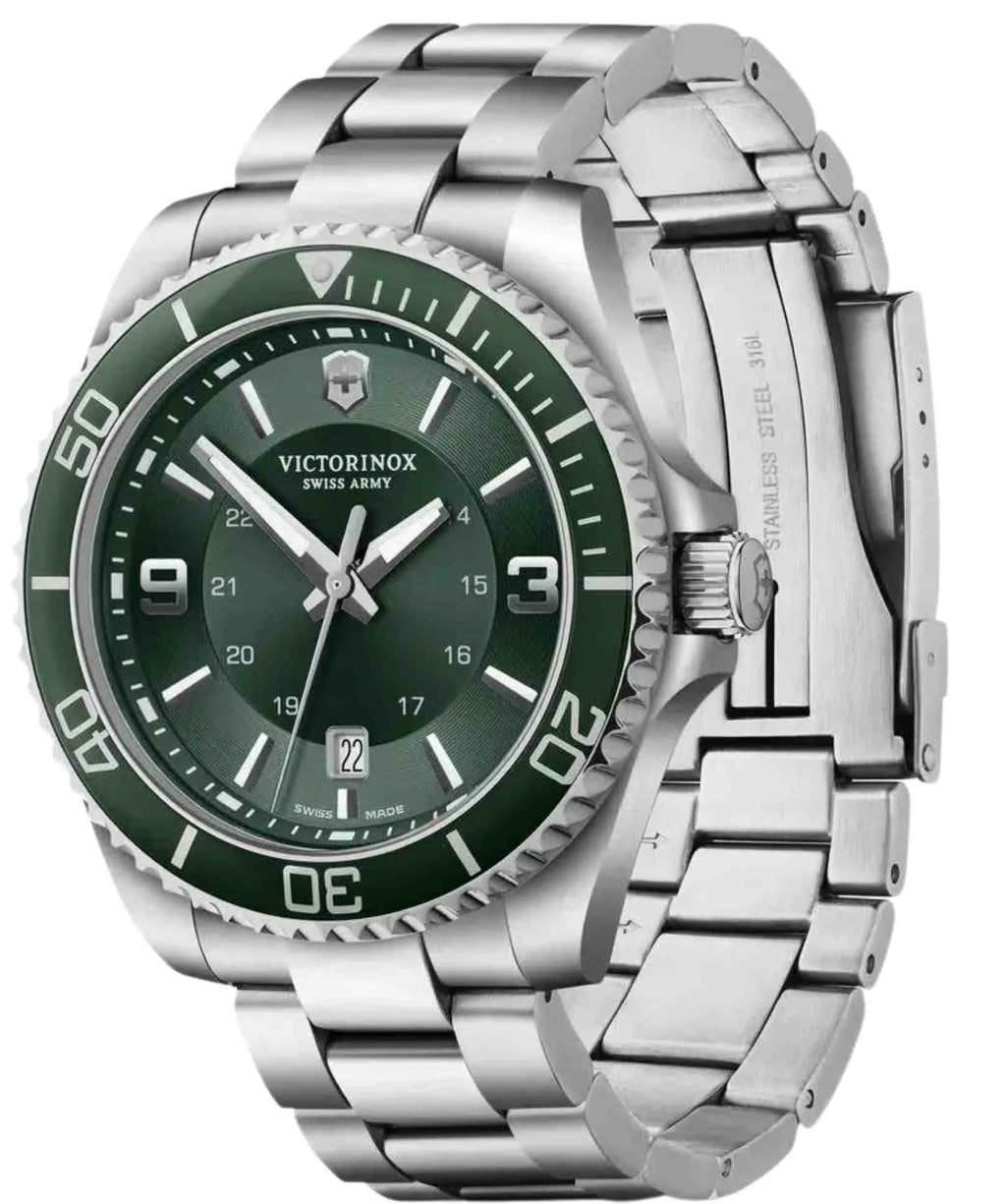 Relógio Victorinox Maverick Quartz Green Dial Mens Watch 241934